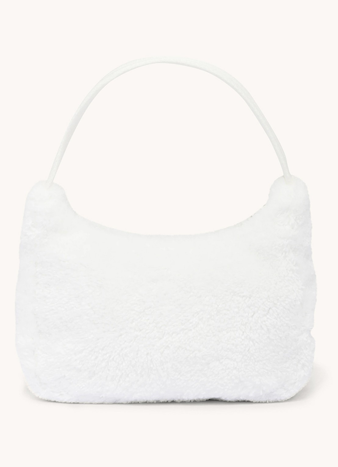 Prada Re-Edition 2000 Mini-Bag handtas met logoprint - detail 3 wit