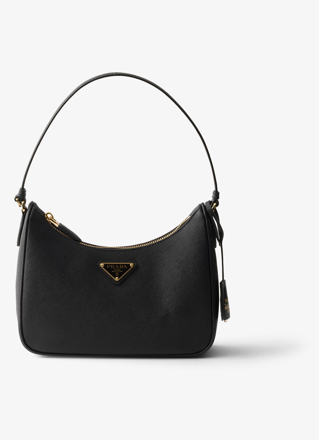 Prada Re-Edition 2005 Mini schoudertas van kalfsleer - voorkant 4 zwart