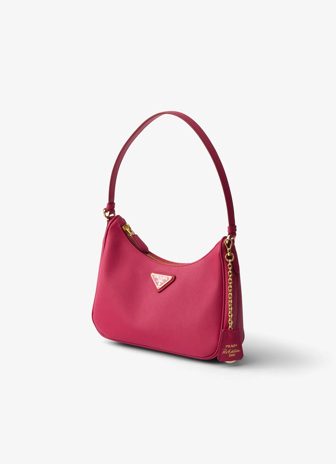 Prada Re-Edition 2005 Mini schoudertas van kalfsleer - voorkant 6 roze