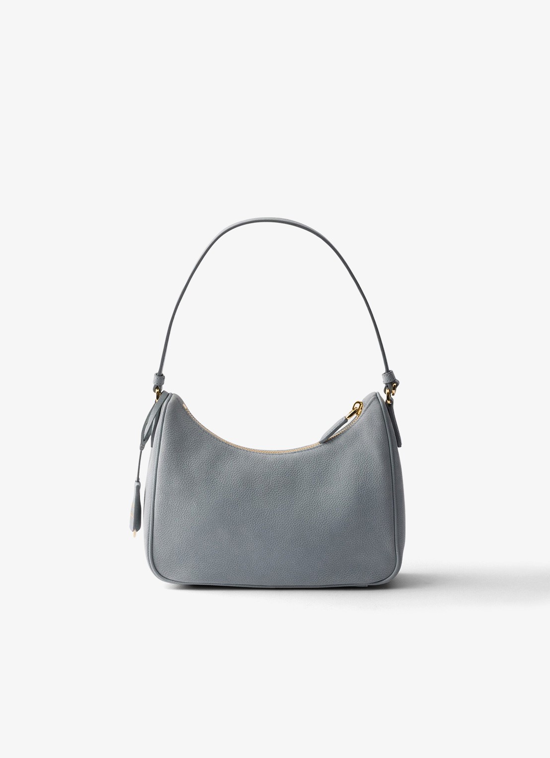 Prada Re-Edition 2005 Mini schoudertas van nubuck - achterkant 4 blauwgrijs