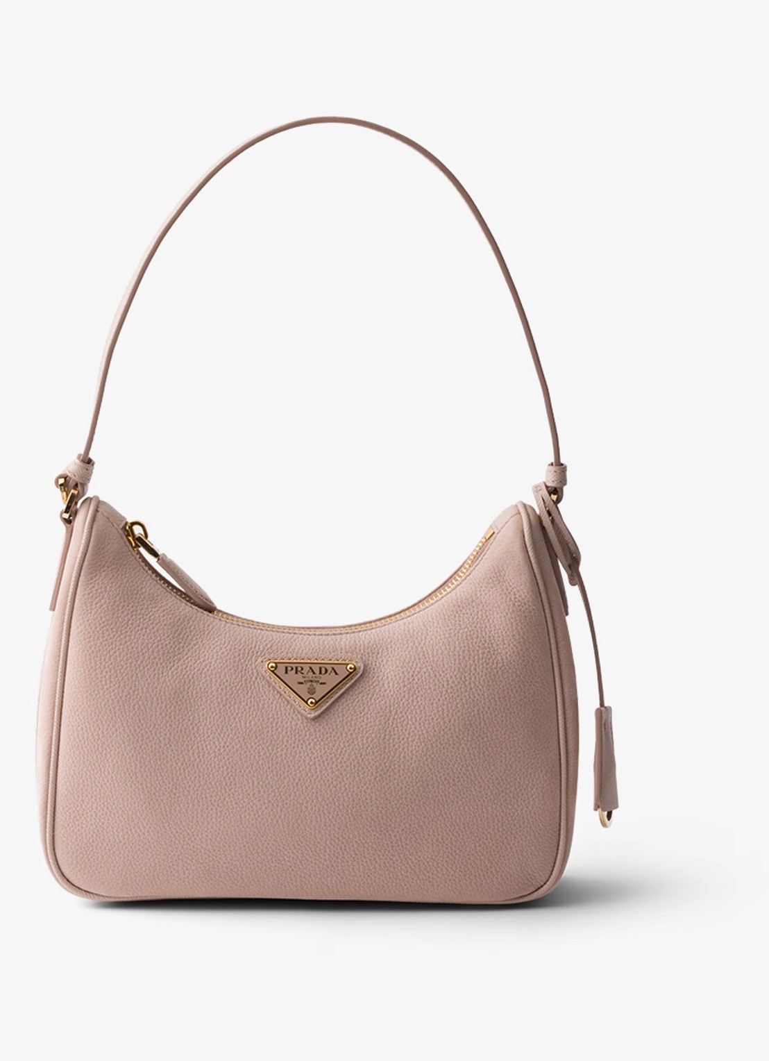 Prada Re-Edition 2005 Mini schoudertas van nubuck - voorkant 4 oudroze