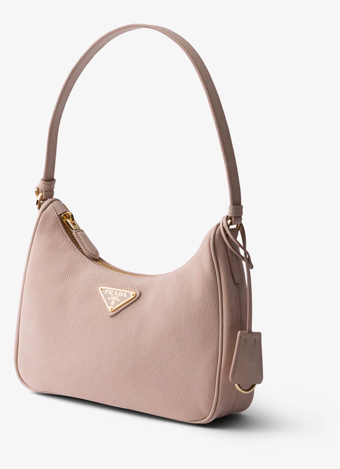 Prada Re-Edition 2005 Mini schoudertas van nubuck - voorkant 5 oudroze