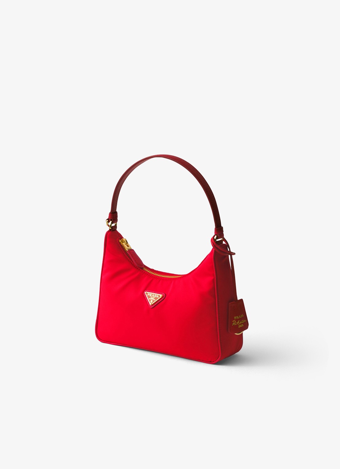 Prada Re-Edition 2005 Re-Nylon Mini schoudertas met leren details - voorkant 5 rood