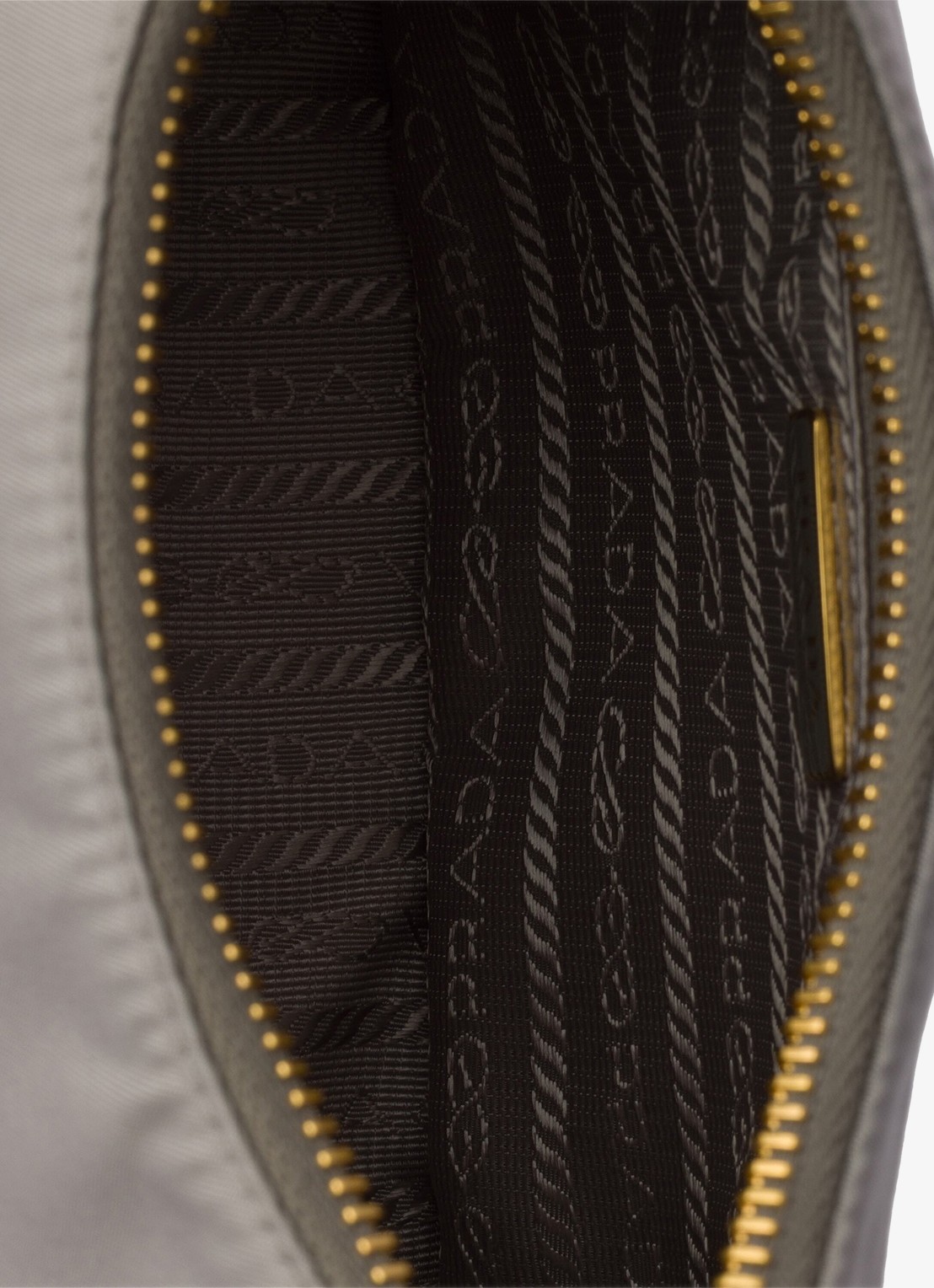 Prada Re-Edition 2005 Re-Nylon Mini schoudertas met leren details - detail 4 grijs