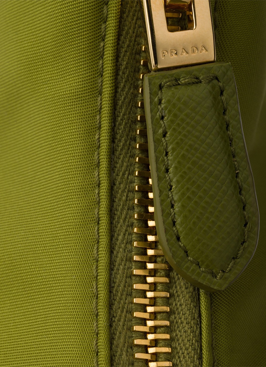 Prada Re-Edition 2005 Re-Nylon Mini schoudertas met leren details - detail 6 groen