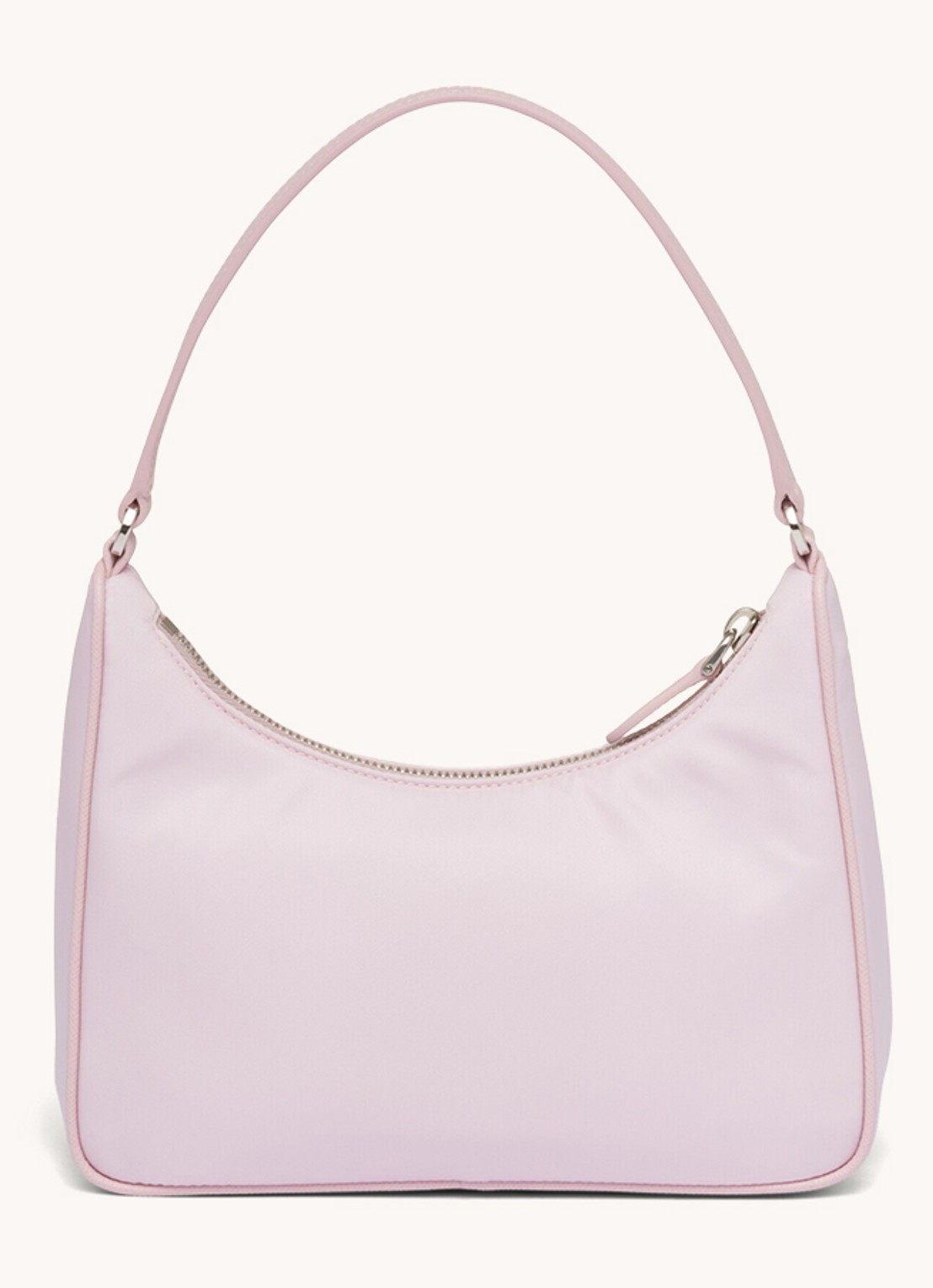 Prada Re-Edition 2005 Re-Nylon schoudertas met leren details - detail roze