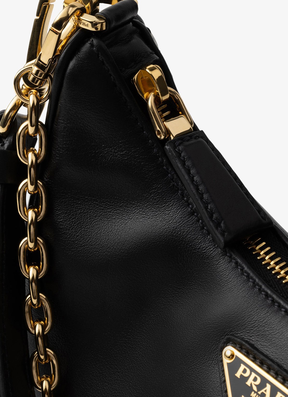 Prada Re-Edition Mini schoudertas van kalfsleer - detail 5 zwart