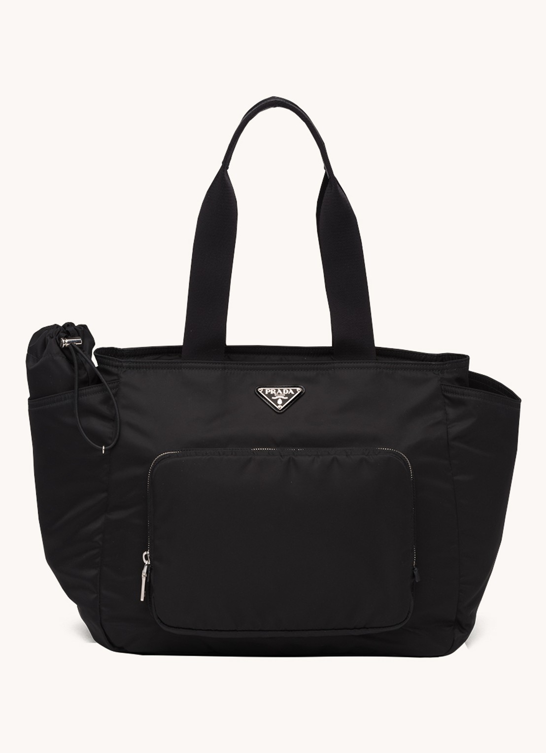 Prada Re-Nylon Baby schoudertas met afneembare schouderriem - voorkant 4 zwart
