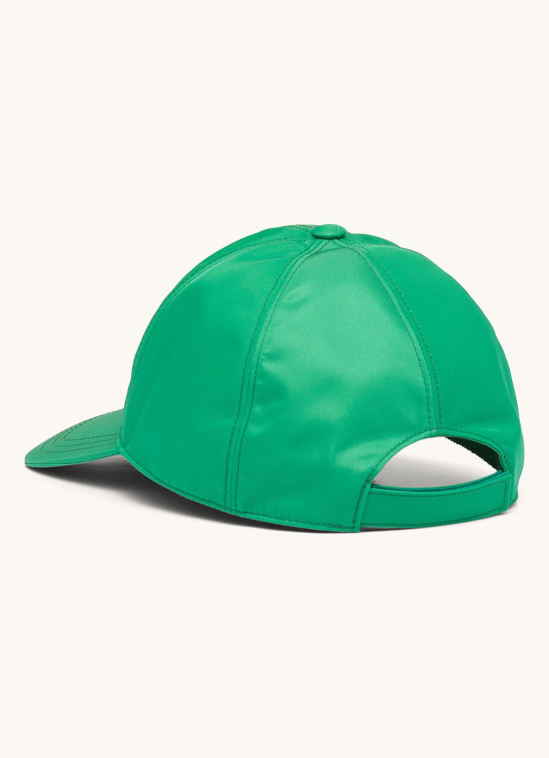 Prada Re-Nylon Baseball pet met logo - achterkant 3 flessengroen