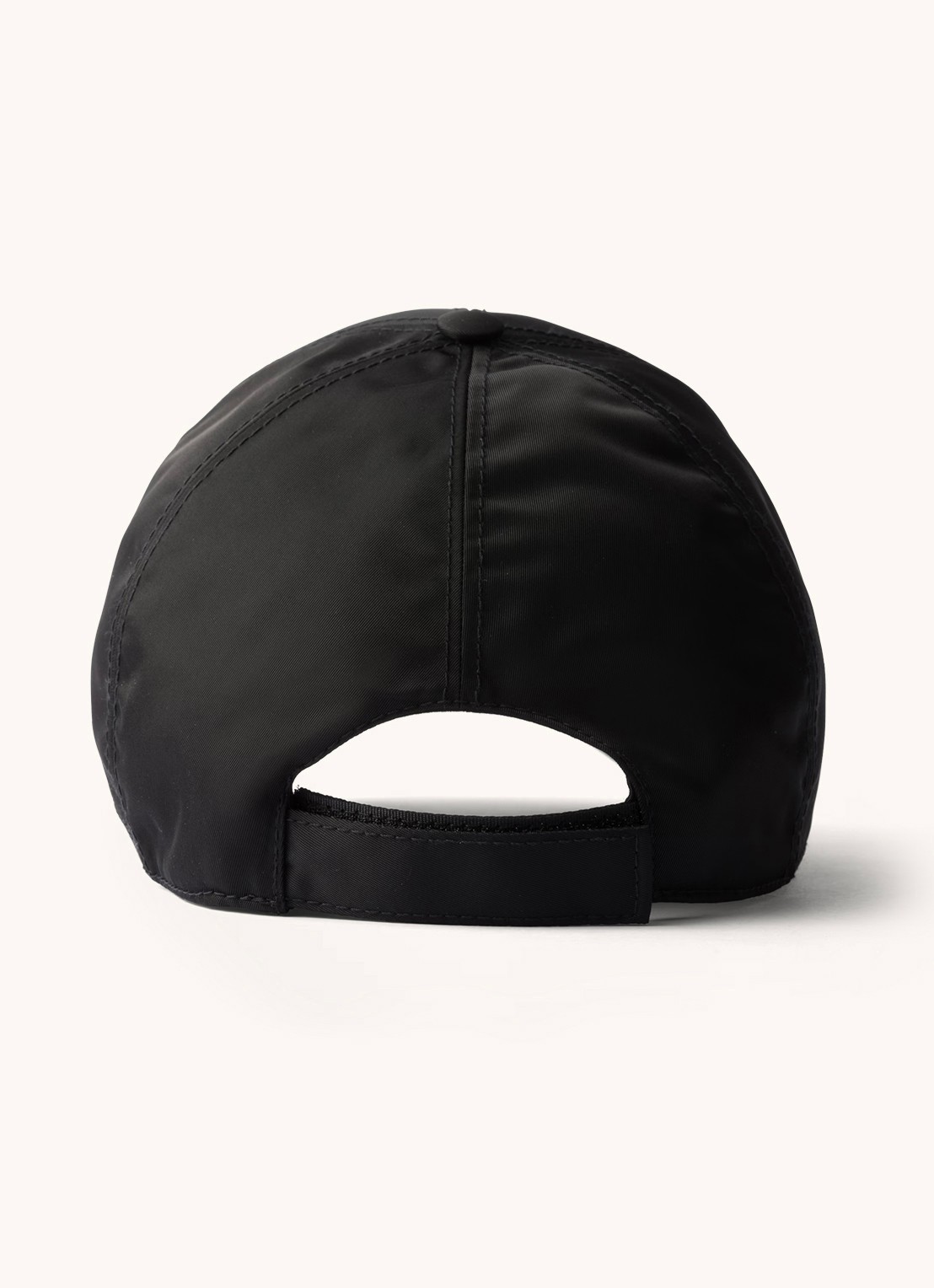 Prada Re-Nylon baseball pet met logo - achterkant 3 zwart