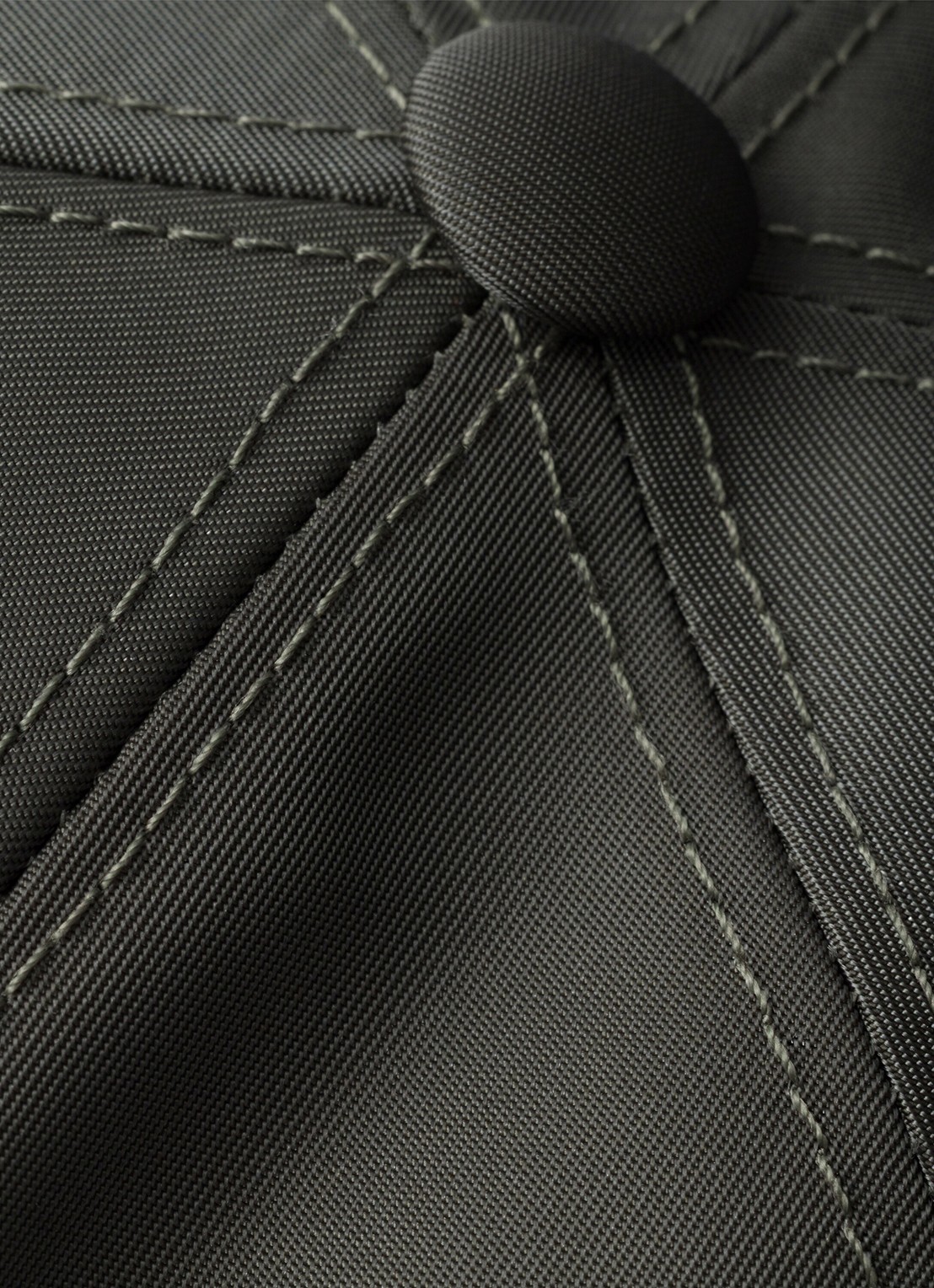 Prada Re-Nylon Baseball pet met logo - detail 3 antraciet