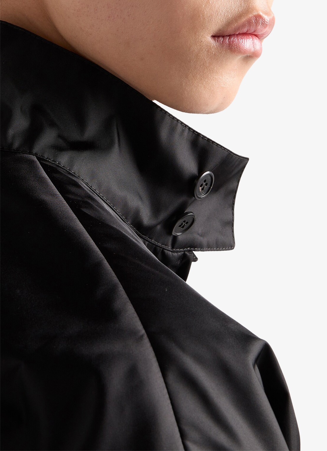 Prada Re-Nylon bomberjack met klepzakken - detail 5 zwart