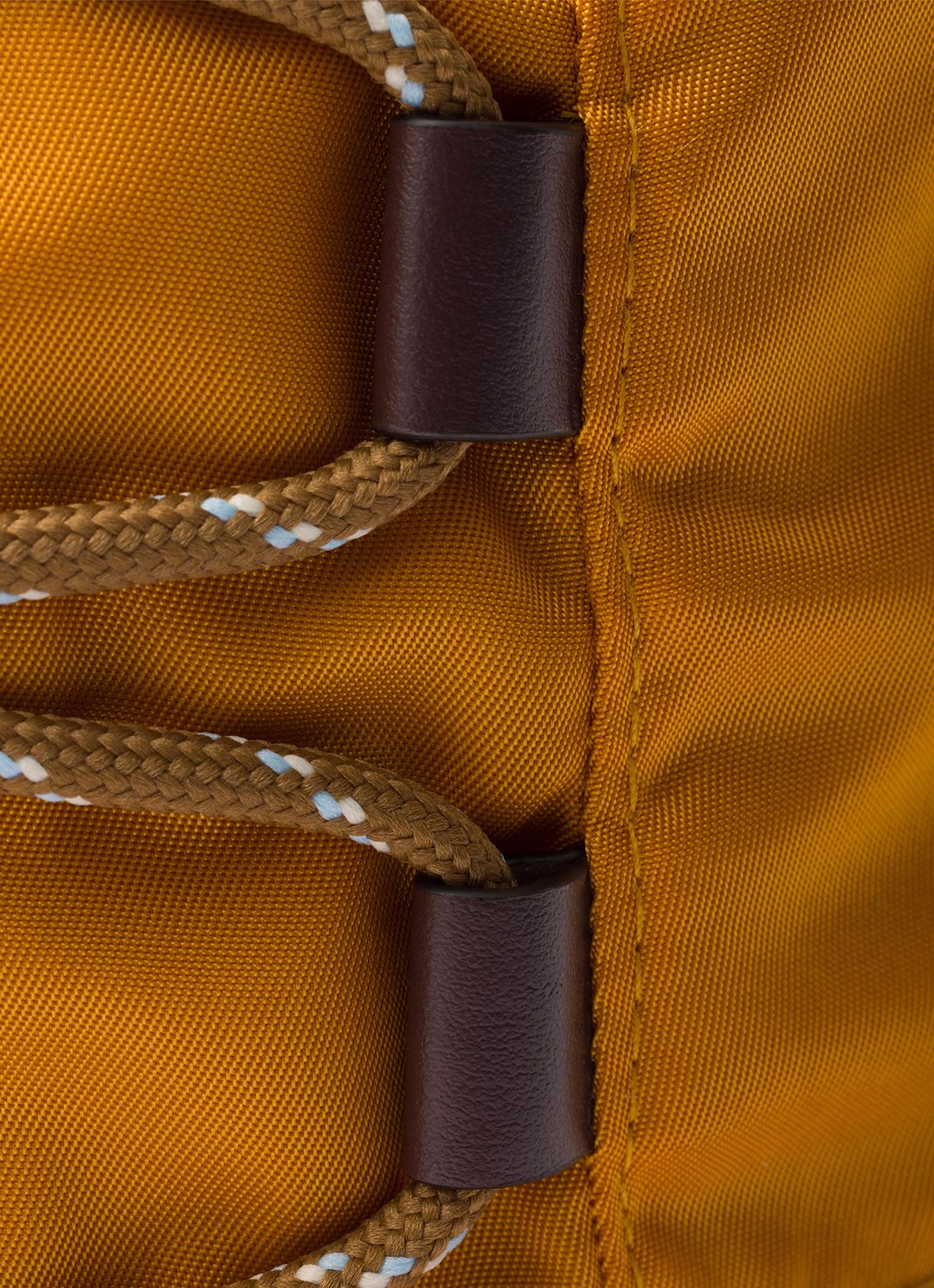 Prada Re-Nylon bucket hoed met leren details - detail 3 orange