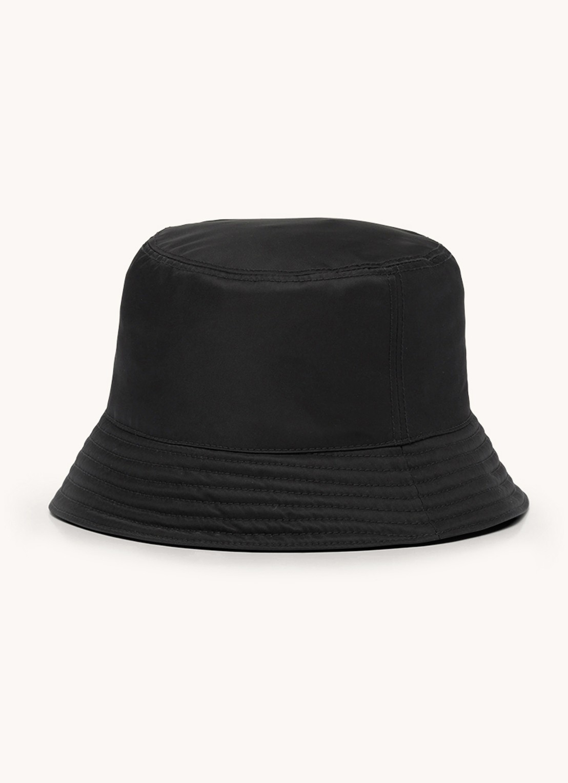 Prada Re-Nylon bucket hoed met logo - achterkant 3 zwart