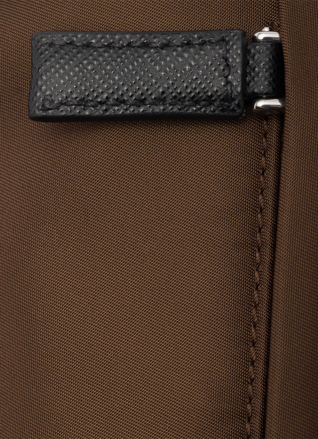 Prada Re-Nylon crossbodytas met leren details - detail 5 bruin