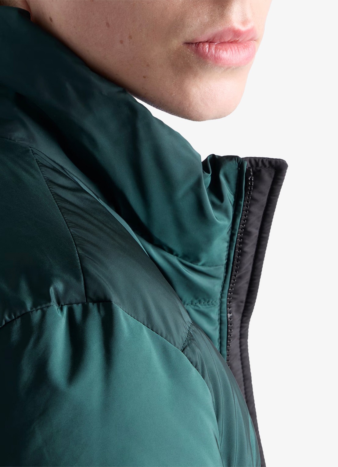 Prada Re-Nylon gewatteerd jack met ritszakken - detail 3 groen