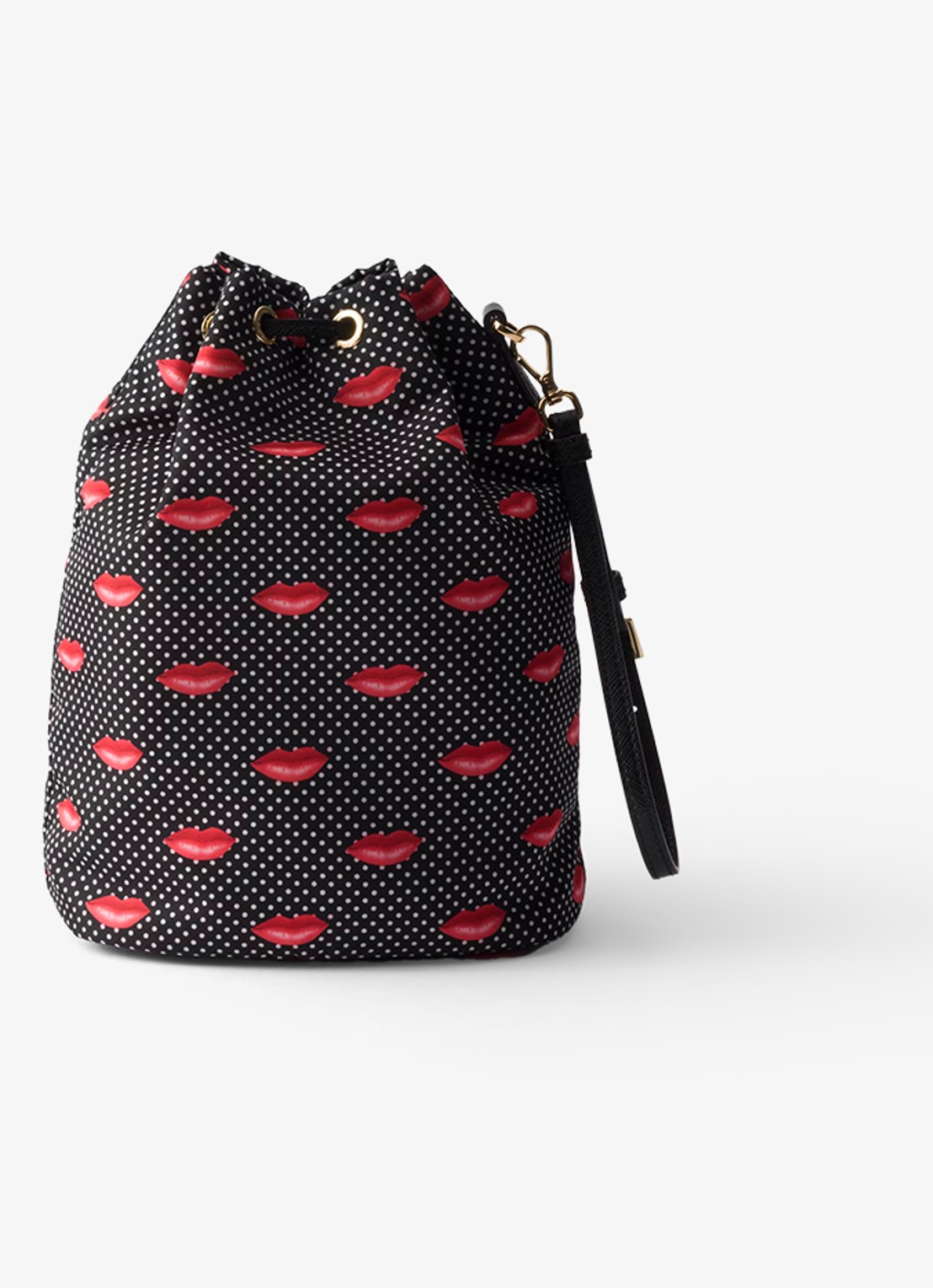 Prada Re-Nylon handtas met leren details - achterkant 3 zwart