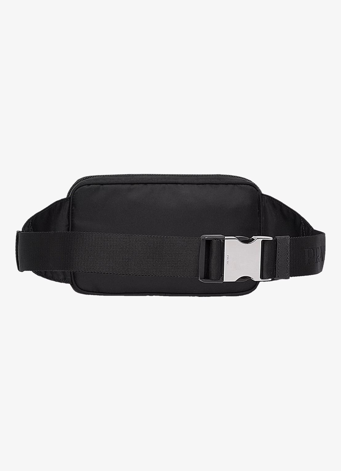 Prada Re-Nylon heuptas met leren details - achterkant 6 zwart