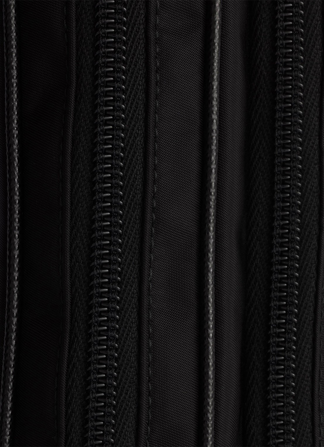 Prada Re-Nylon heuptas met leren details - detail 3 zwart