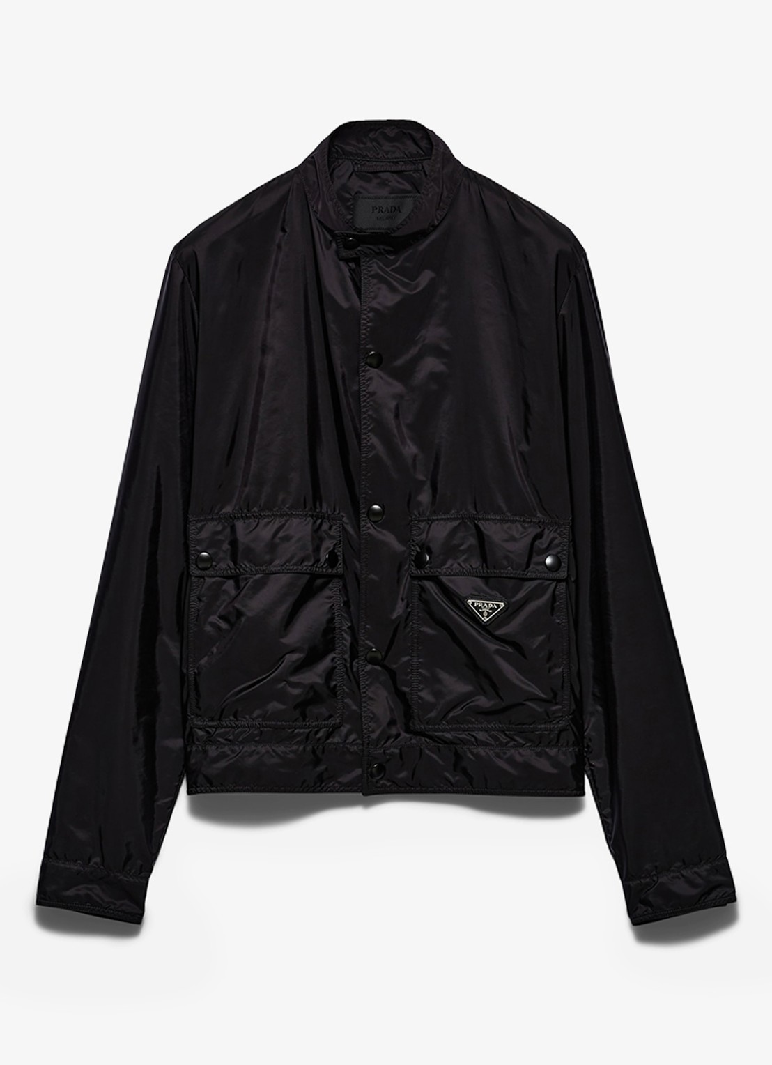 Prada Re-Nylon jack met klepzakken - voorkant 5 zwart