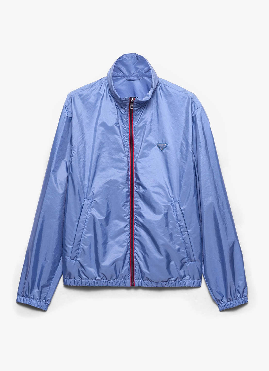 Prada Re-Nylon jack met ritszakken - voorkant 4 lichtblauw