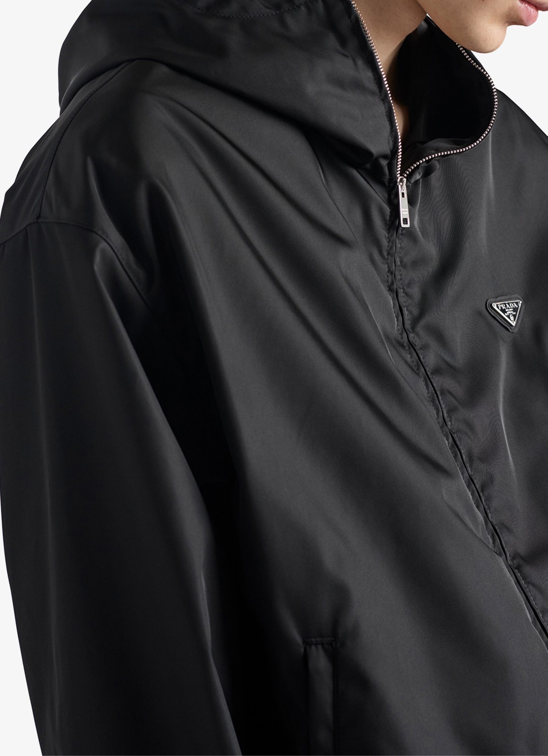 Prada Re-Nylon oversized jack met steekzakken - detail 4 zwart
