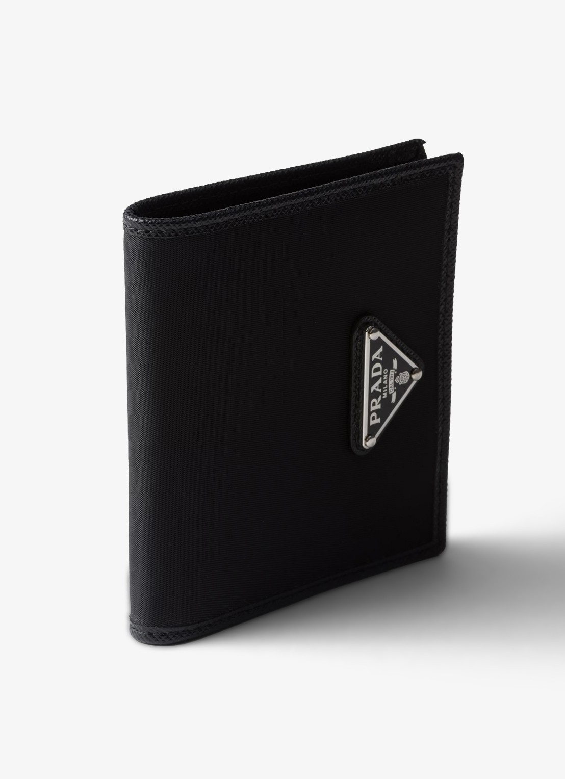 Prada Re-Nylon portemonnee met leren details - detail 2 zwart