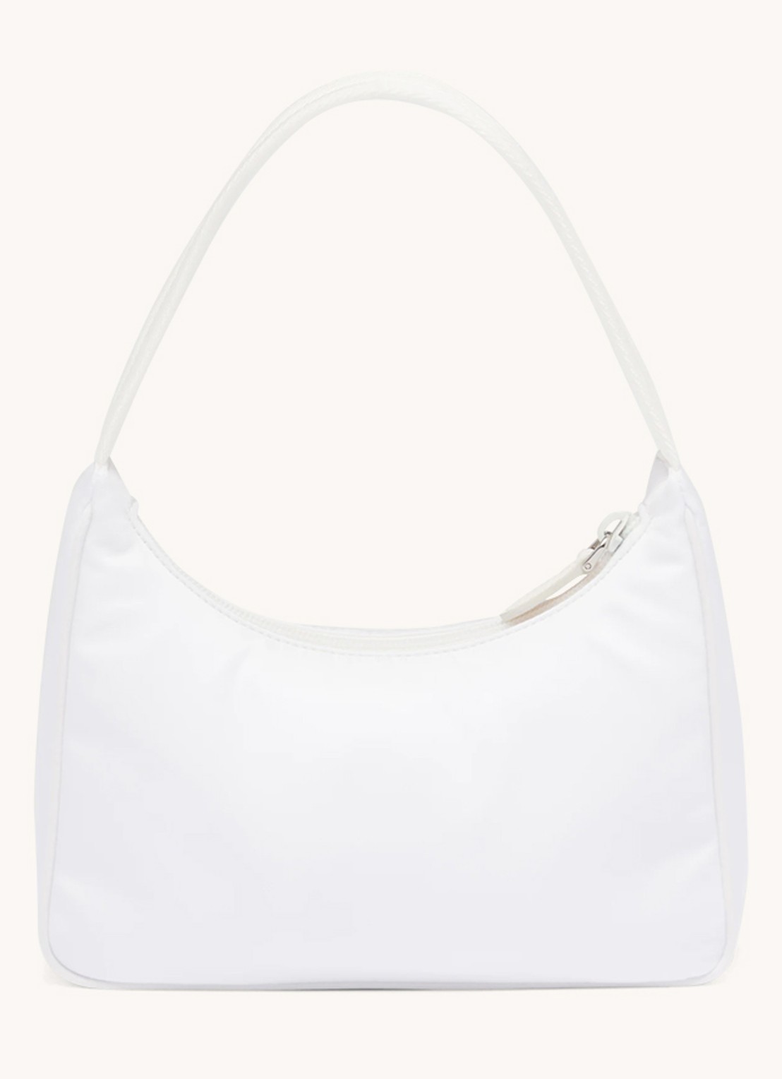 Prada Re-Nylon Re-Edition 2000 Mini schoudertas met logo - detail 4 wit