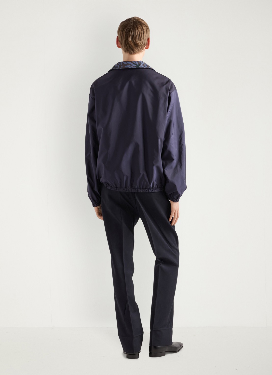 Prada Re-Nylon reversible jack met ritszakken - achterkant 5 donkerblauw