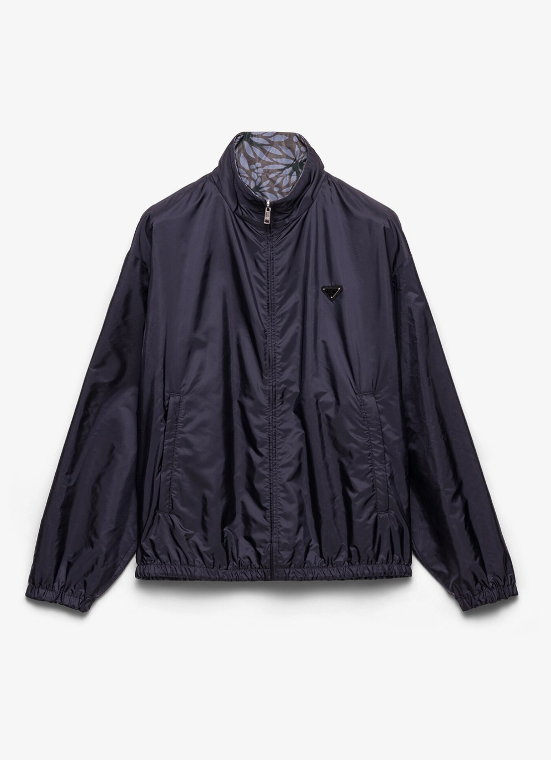 Prada Re-Nylon reversible jack met ritszakken - voorkant donkerblauw