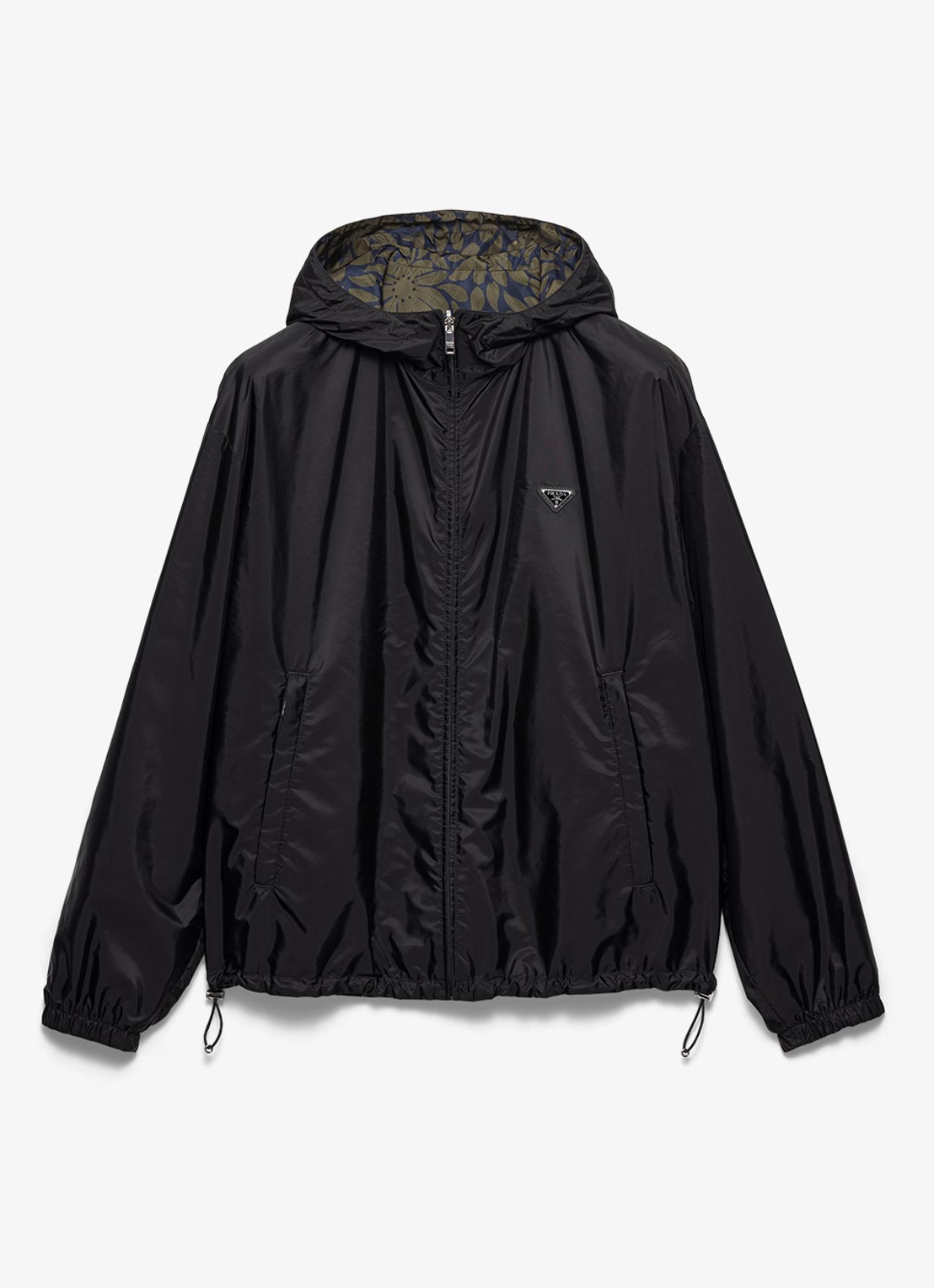 Prada Re-Nylon reversible jack met ritszakken - voorkant 4 zwart