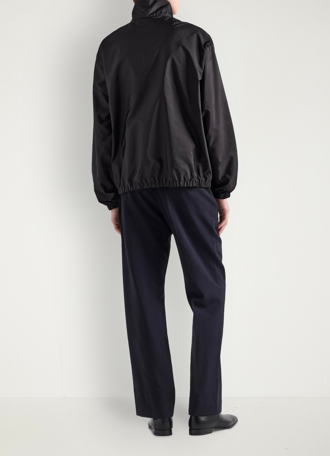 Prada Re-Nylon reversible jack met ritszakken - achterkant 3 zwart