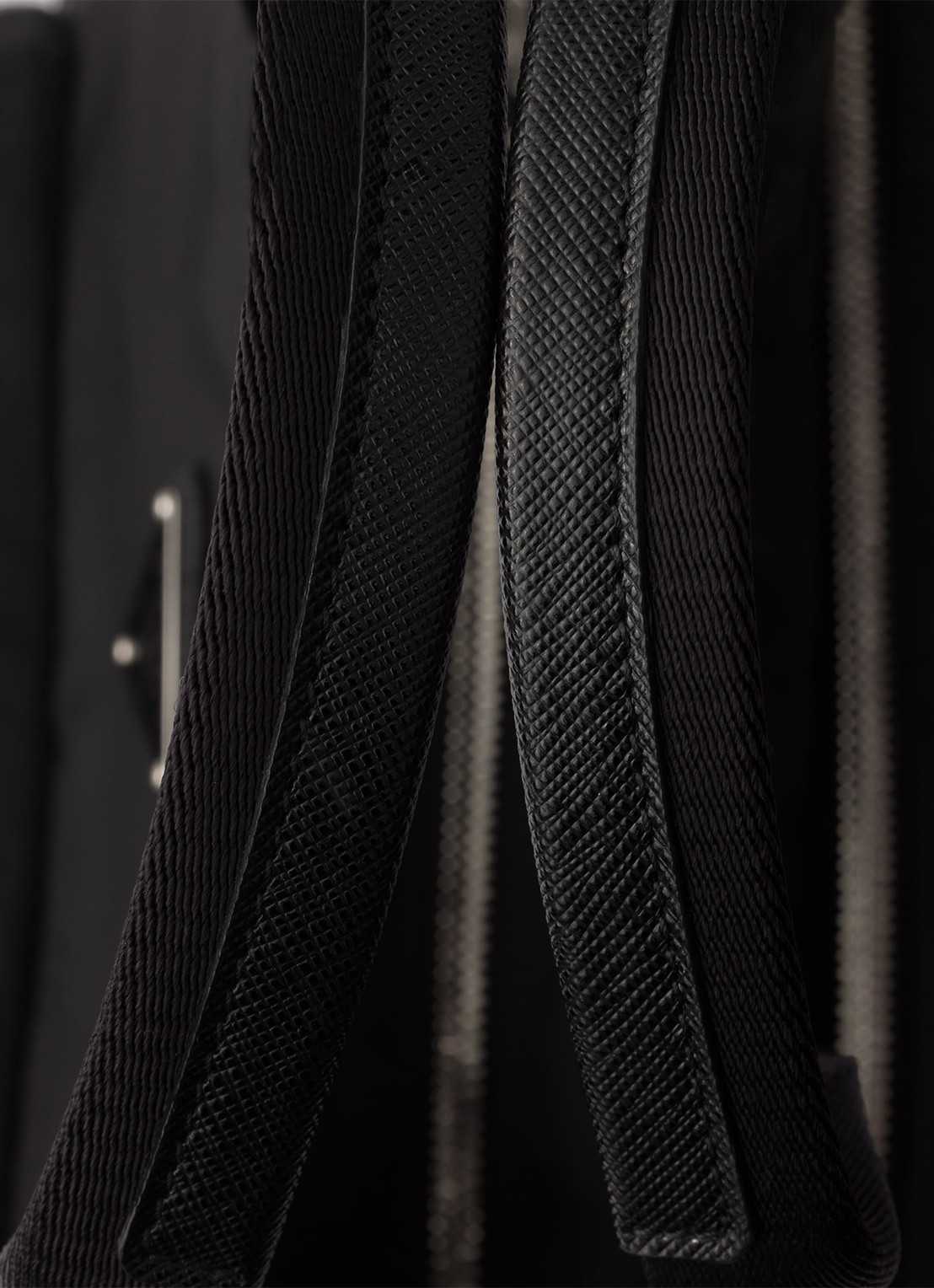 Prada Re-Nylon schoudertas met leren details - detail 7 zwart