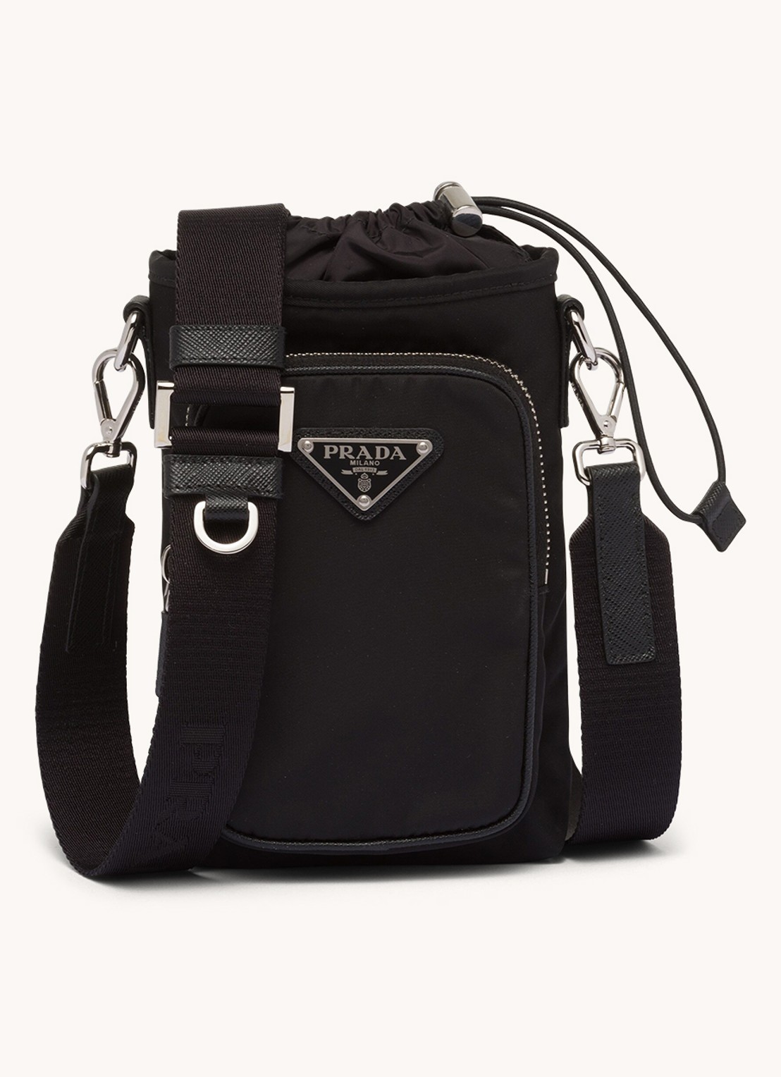 Prada Re-Nylon smartphone case - voorkant 2 zwart