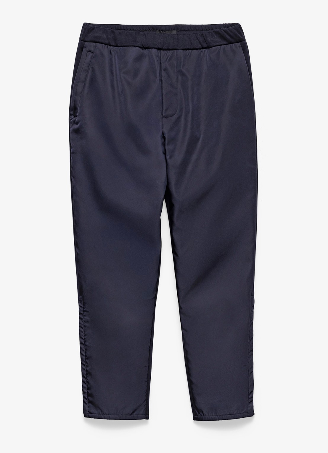 Prada Re-Nylon tapered fit trackpants met steekzakken - voorkant 4 donkerblauw