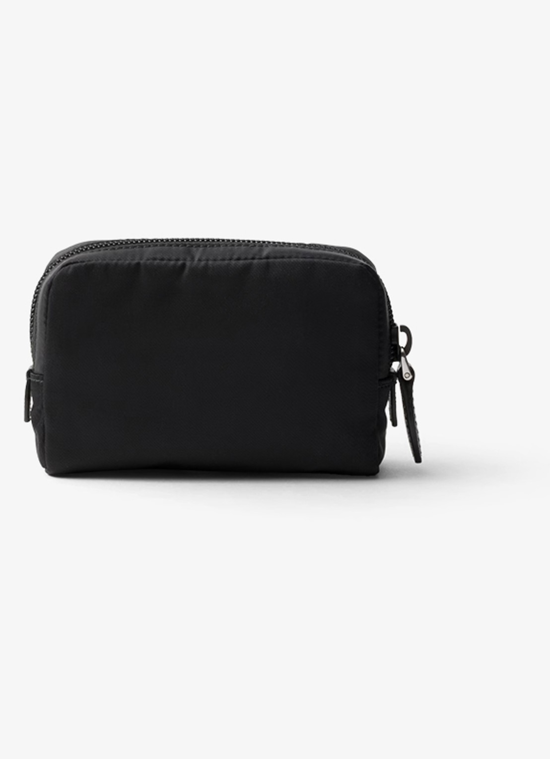 Prada Re-Nylon toilettas met logo - achterkant zwart