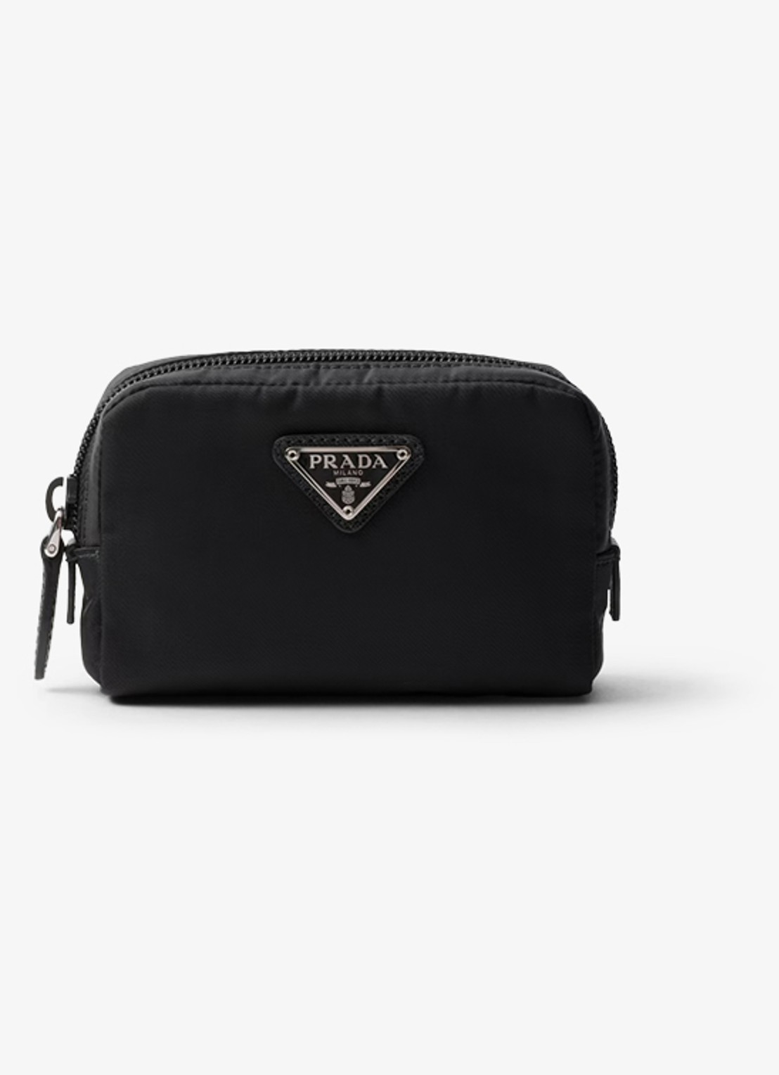Prada Re-Nylon toilettas met logo - voorkant 4 zwart
