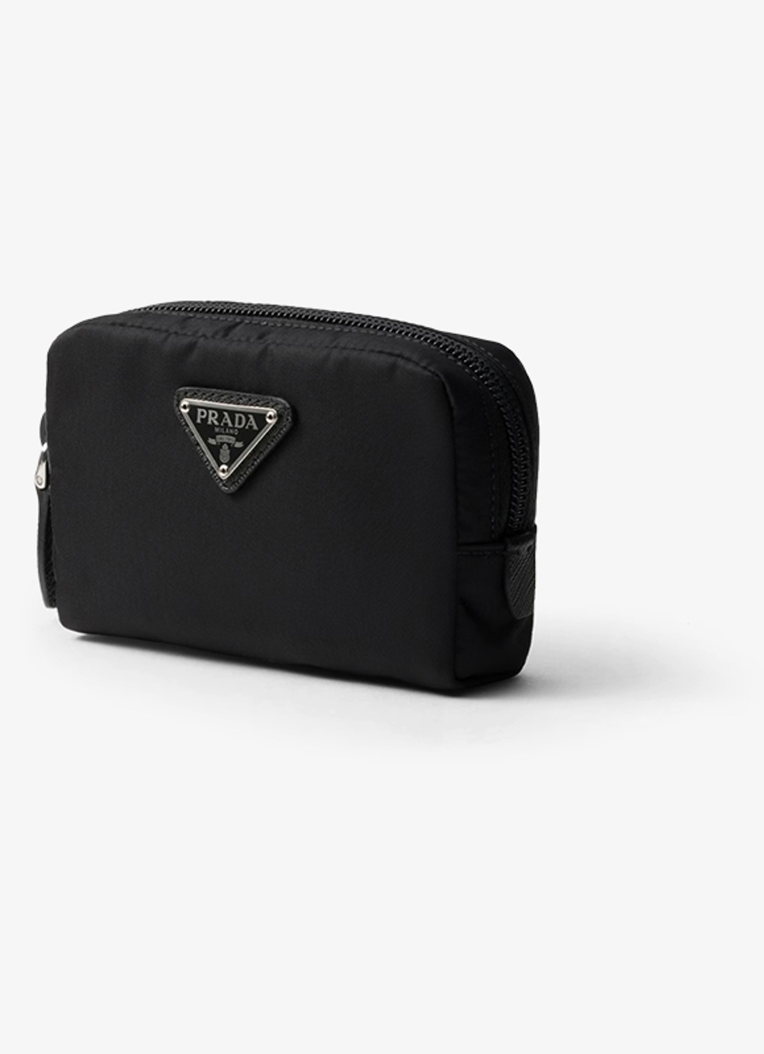 Prada Re-Nylon toilettas met logo - voorkant 5 zwart