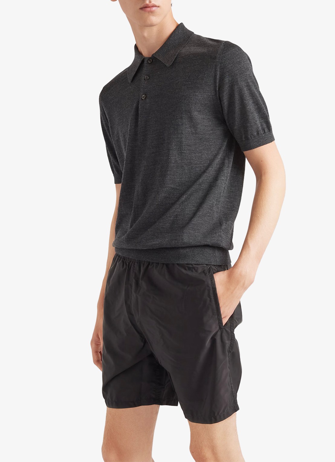 Prada Re-Nylon zwemshorts met steekzakken - detail 3 zwart
