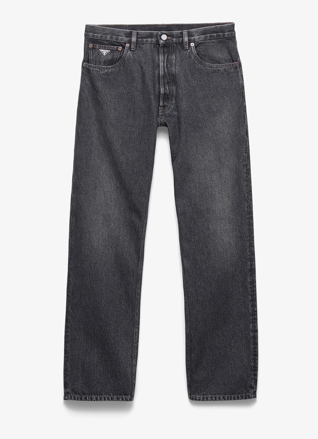 Prada Regular fit jeans met gekleurde wassing - voorkant 2 zwart
