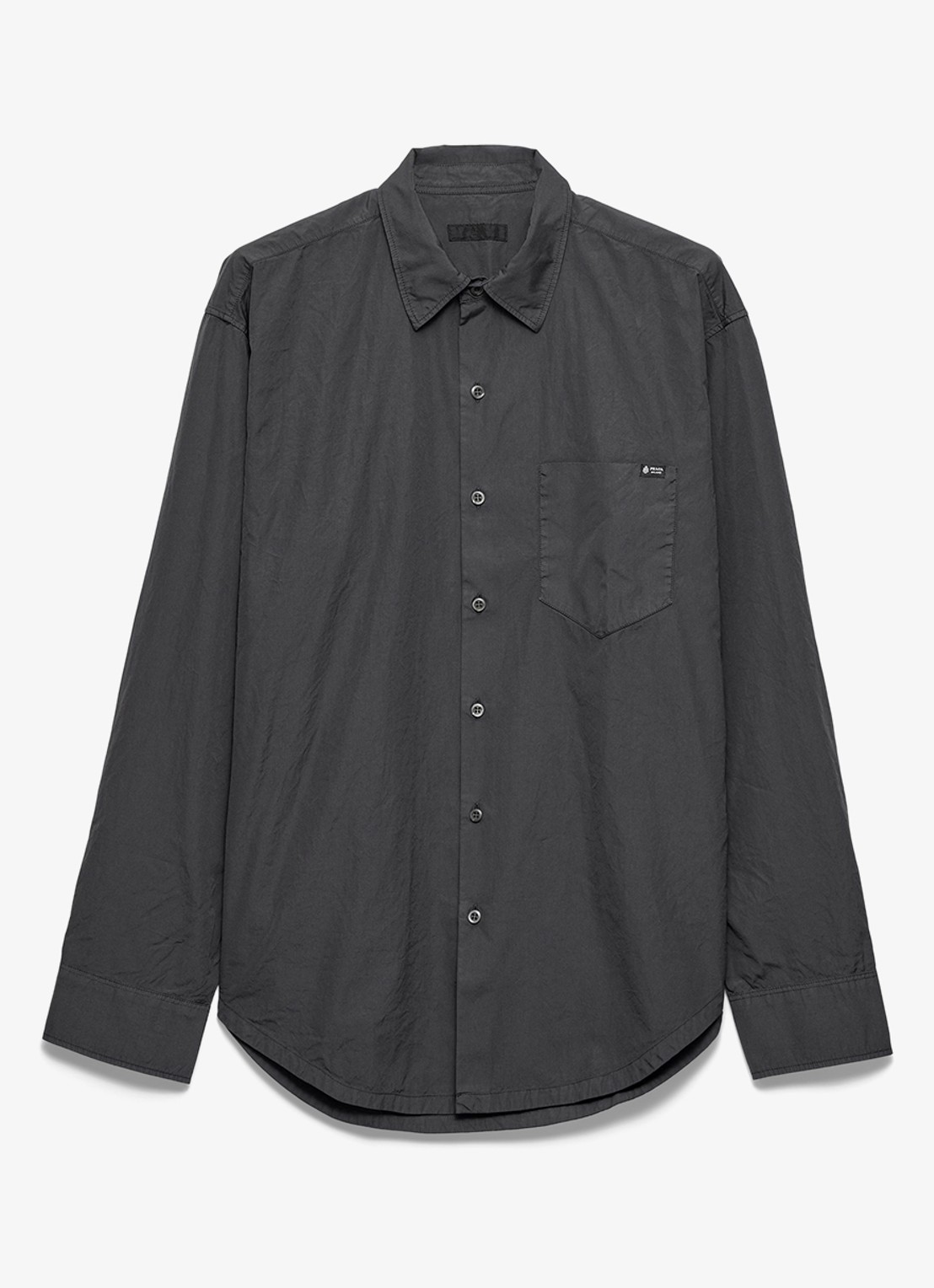 Prada Regular fit overhemd met borstzak - voorkant donkergrijs