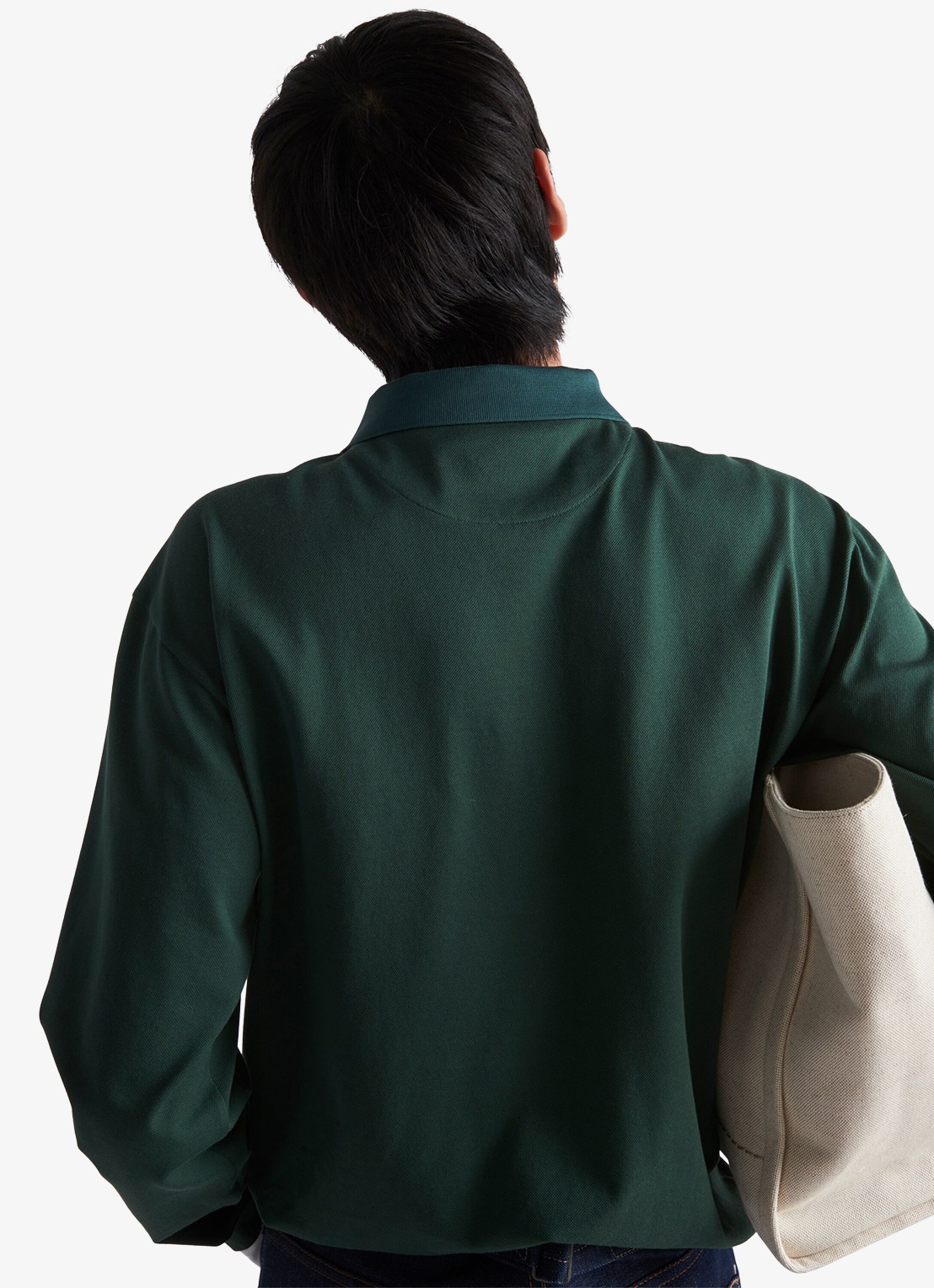 Prada Regular fit polo met contrast - detail 2 groen