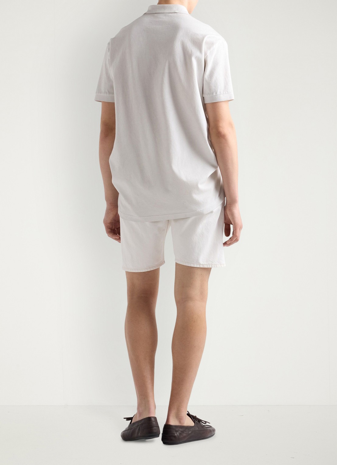 Prada Regular fit polo met logoborduring - achterkant 3 wit