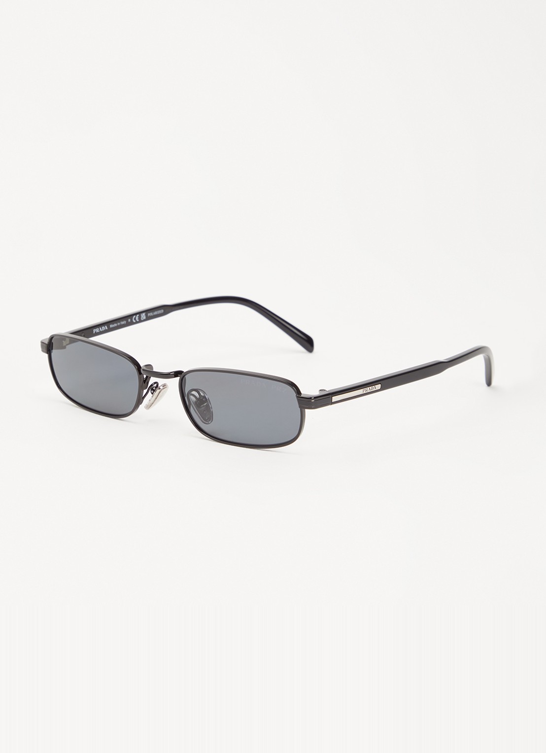 Prada Retro zonnebril gepolariseerd PRB54S - voorkant zwart
