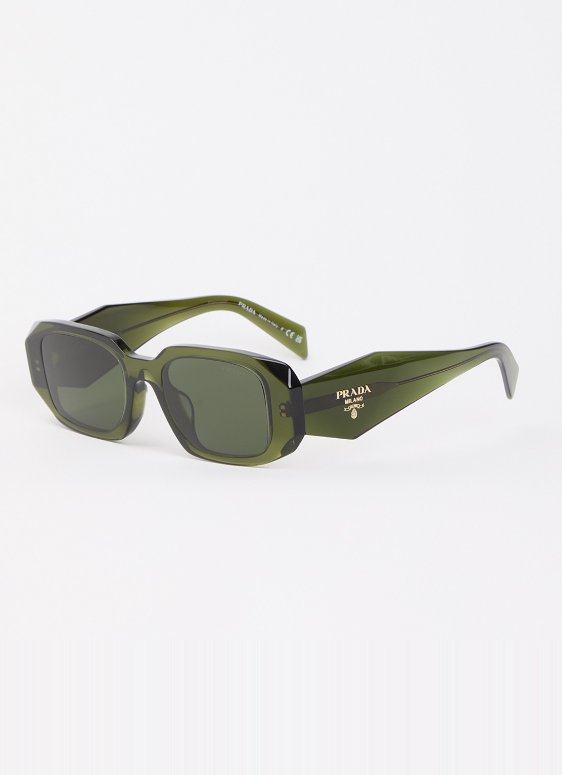 Prada Retro zonnebril PR 17WSF - voorkant groen