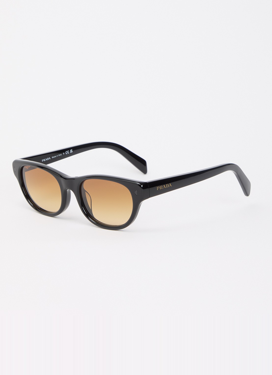 Prada Retro zonnebril PR C08SF - voorkant zwart