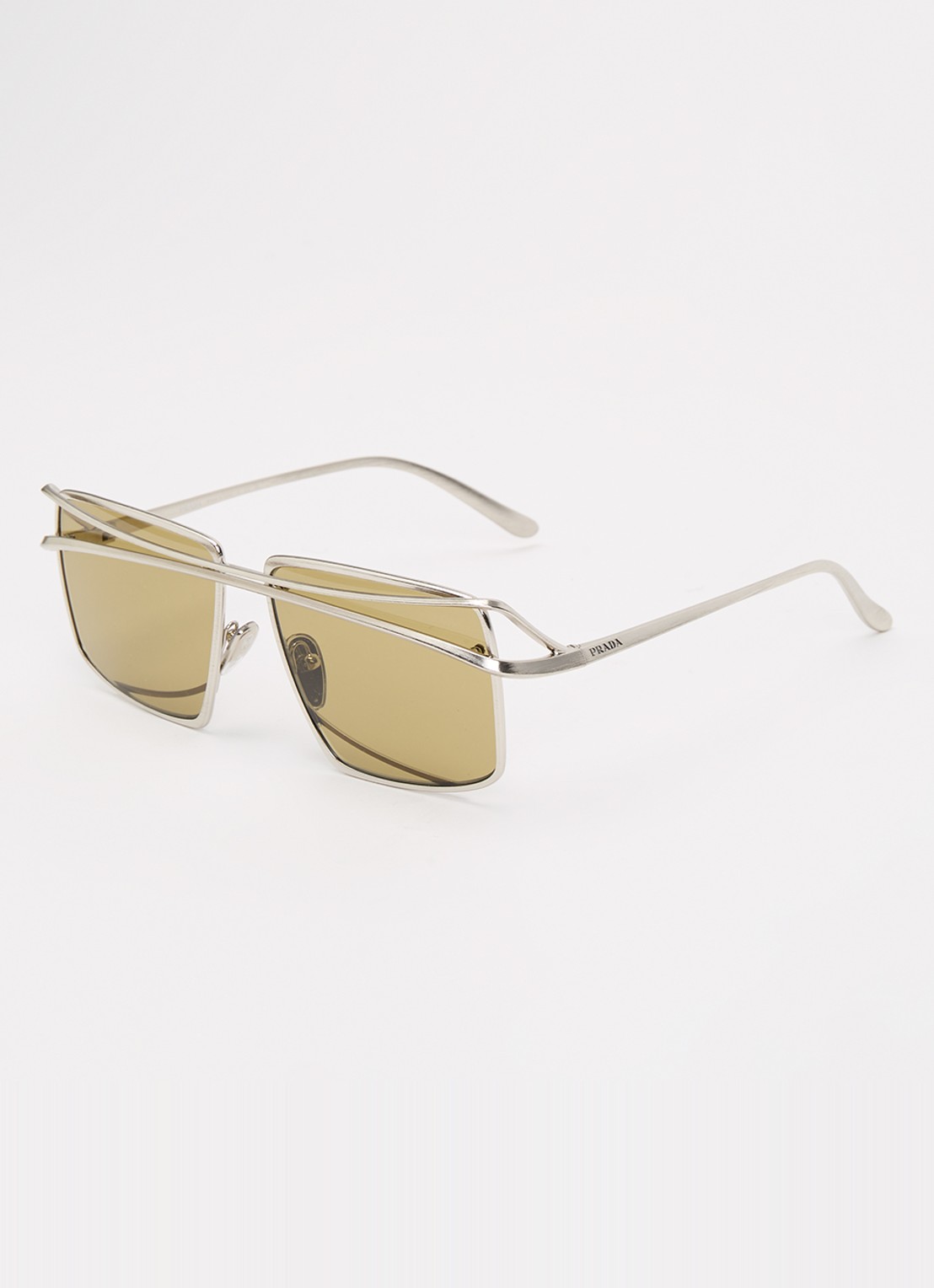 Prada Retro zonnebril PR C55S - voorkant 4 zilver