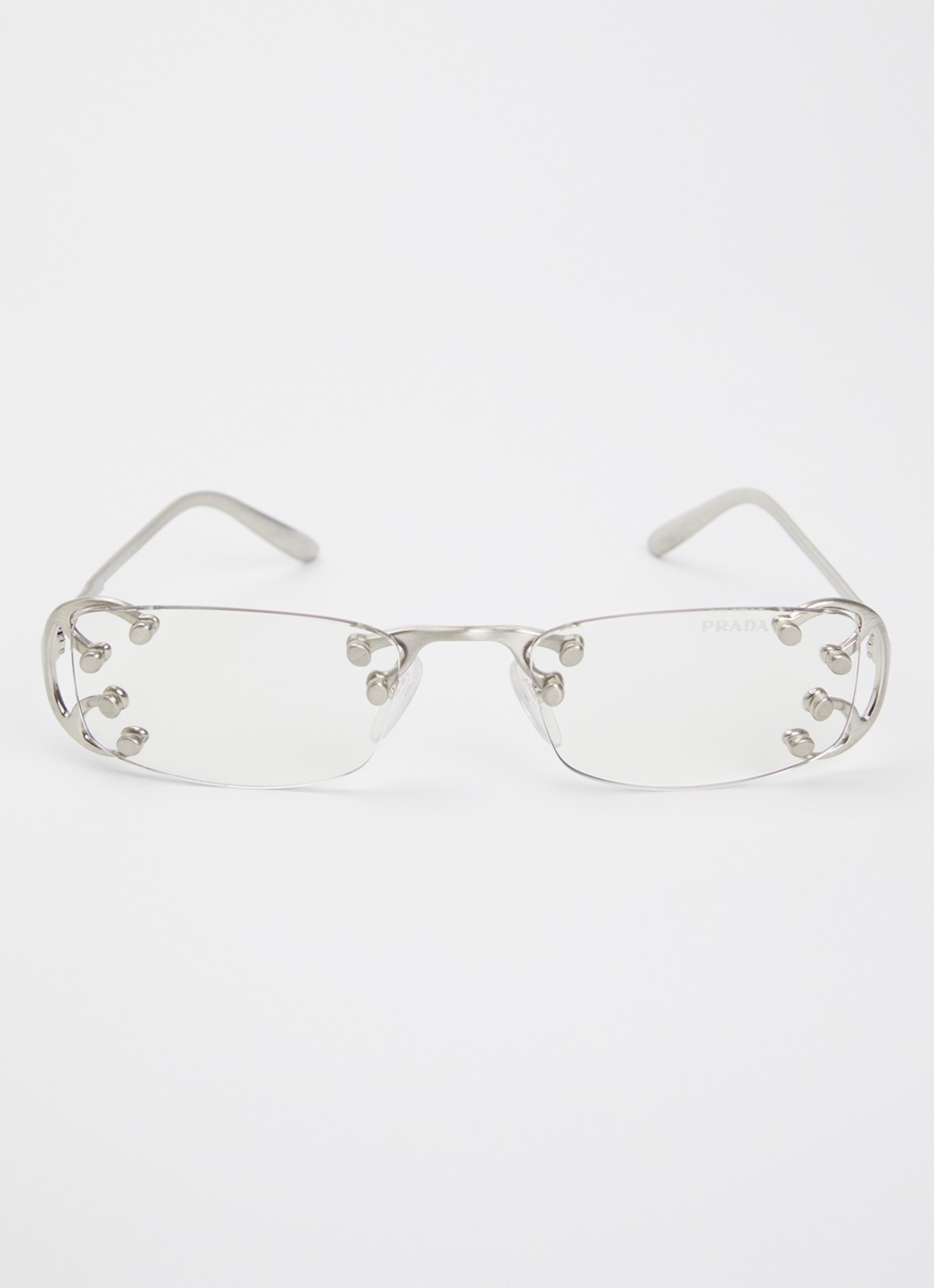 Prada Retro zonnebril PR C57S - detail 2 zilver