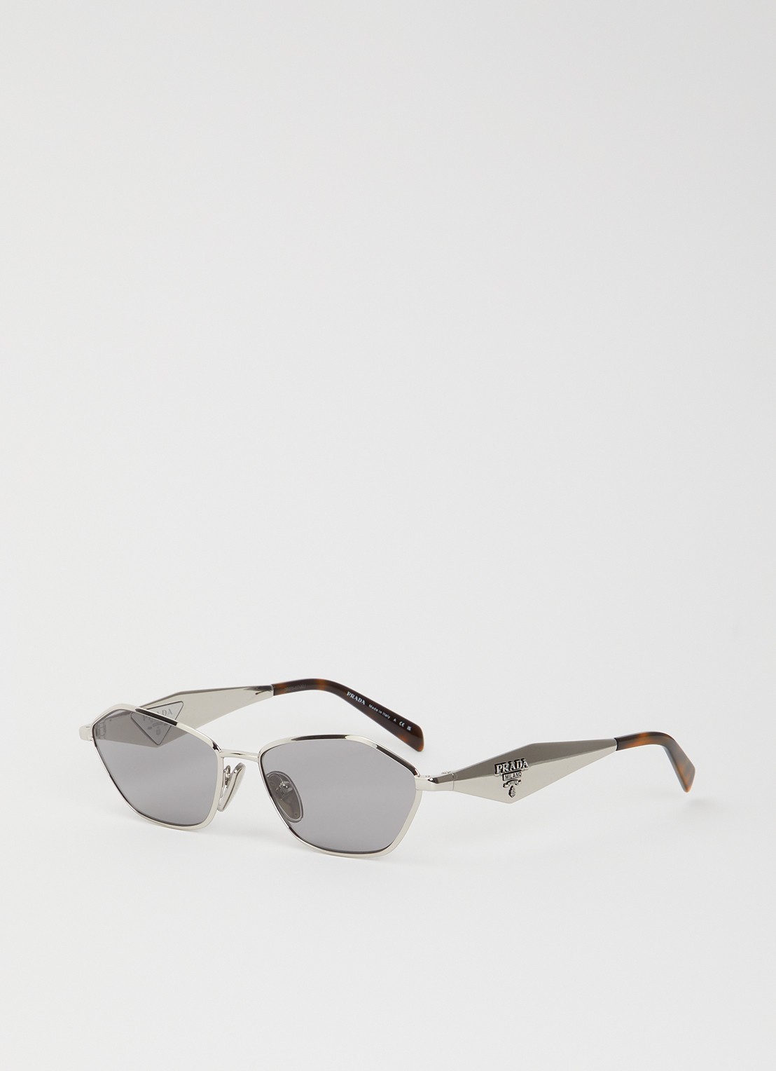 Prada Retro zonnebril PR D50S - voorkant zilver