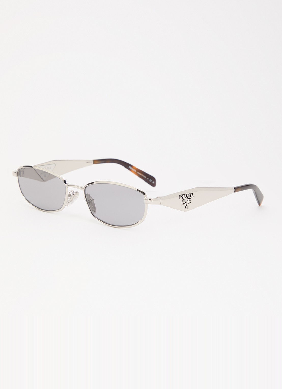 Prada Retro zonnebril PR D51S - voorkant zilver